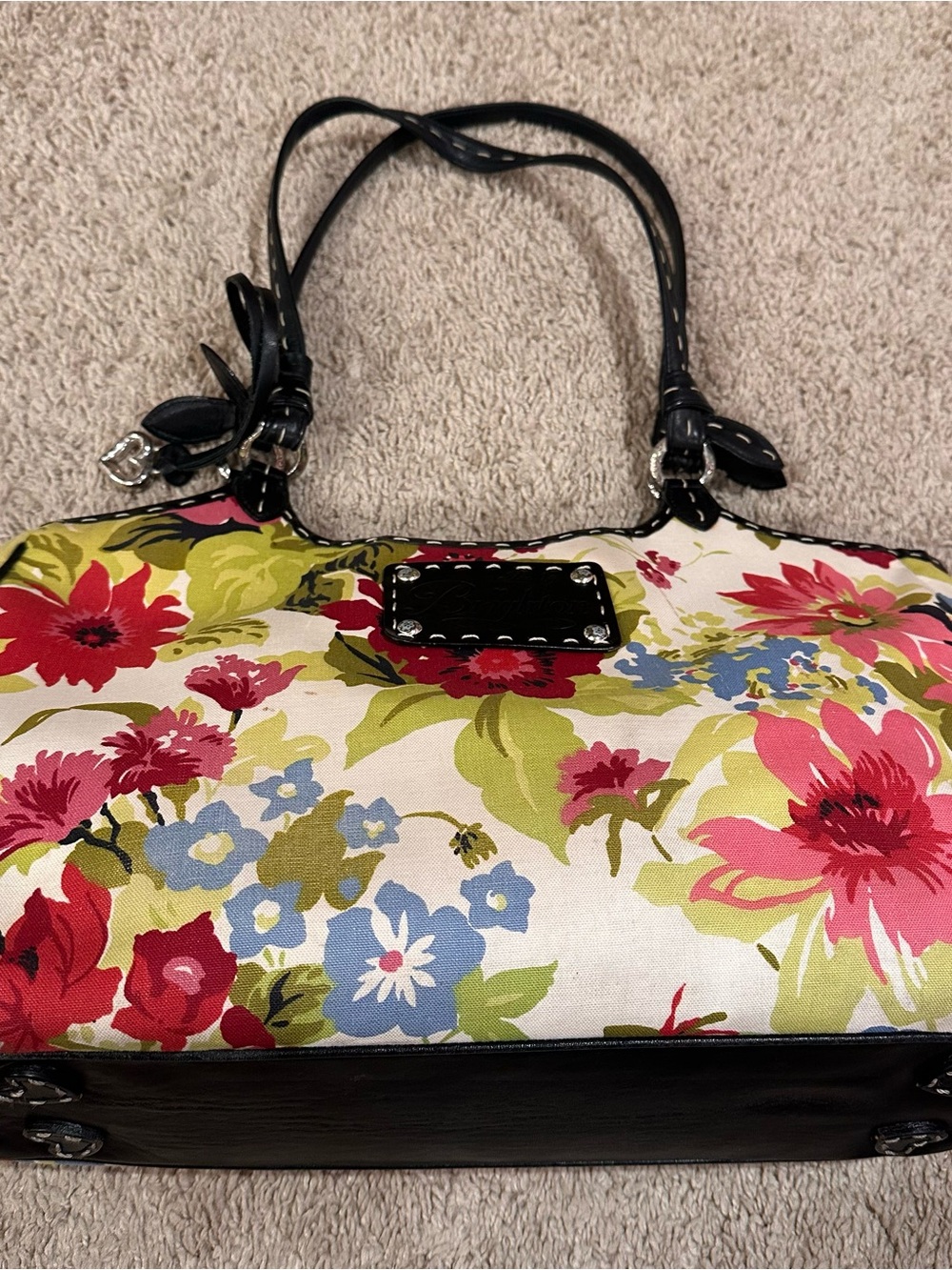 Brighton Floral Canvas Shoulder Bag